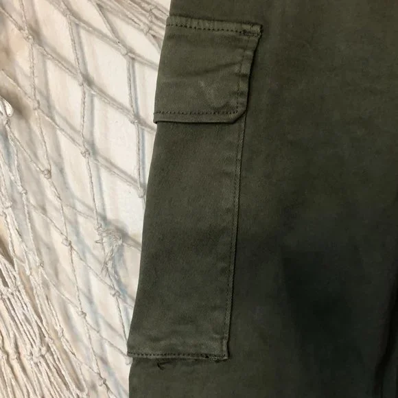 Fashion Nova Olive Green Cargo Ankle Pants - Picture 5 of 14